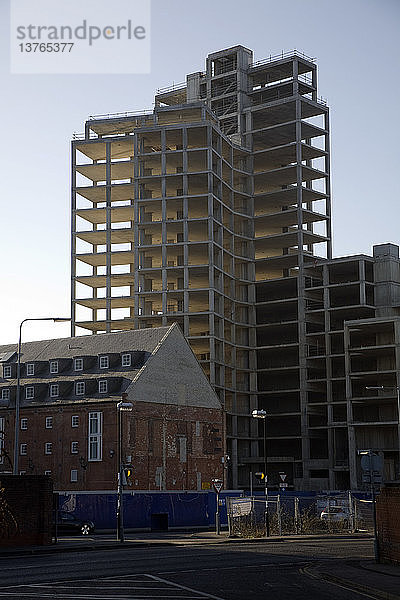 Credit Crunch Beton-Hochhaus am Wasser  Ipswich  England