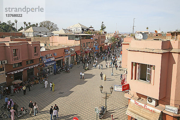 Rue Bab Agnaou  Marrakech  Marokko  Nordafrika