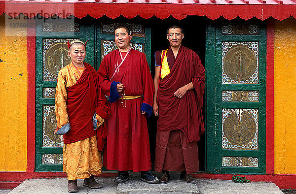 Mongolische buddhistische Mönche im Kloster Gadan Hiid Gandantegchinlen
