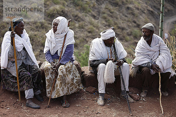 Dorfbewohner in Lalibela