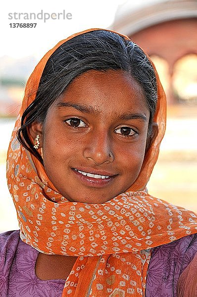 Junges Rajasthani-Mädchen.