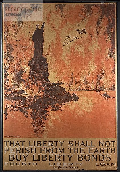 Damit die Freiheit nicht von der Erde verschwindet - Freiheitsanleihen kaufen Fourth Liberty Loan 1918