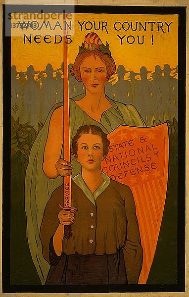 Frau  dein Land braucht dich! 1917