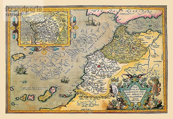 Karte von Nordwestafrika 1602