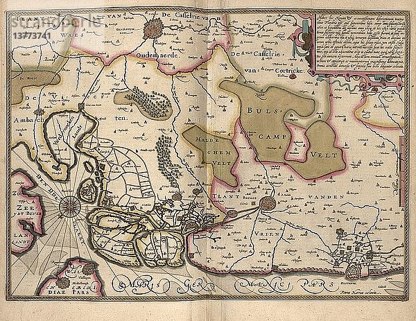 Niederlande  Karte Zeeland 1622