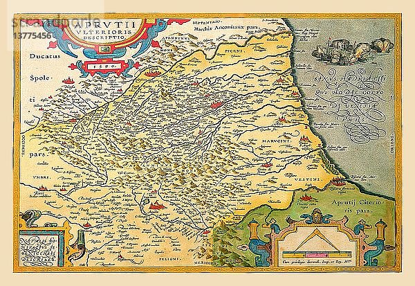 Karte des nordöstlichen Italiens 1602
