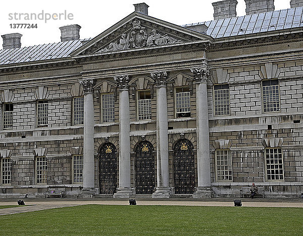 Westfassade Trinity College of Music  Old Royal Naval College  Greenwich  London  England