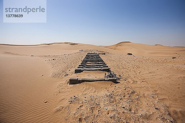 Unbenutzte Eisenbahn