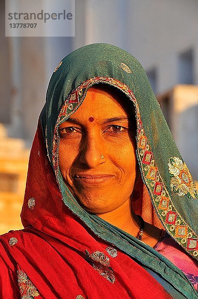 Rajasthanische Frau.