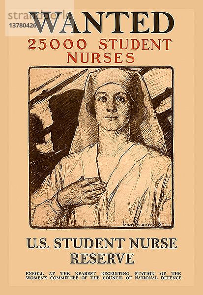 25.000 Krankenpflegeschüler gesucht 1917