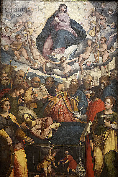 Gemälde in der Kirche San Francesco  Gallipoli  Apulien  Marias Tod '