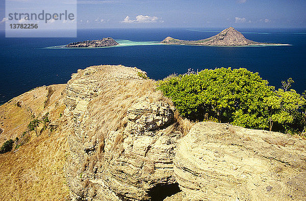 Blick von Mer oder Murray Island  Torres Strait Islands  Queensland  Australien