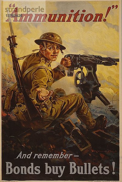 '''Munition!''' Und denken Sie daran - Anleihen kaufen Kugeln! 1918'