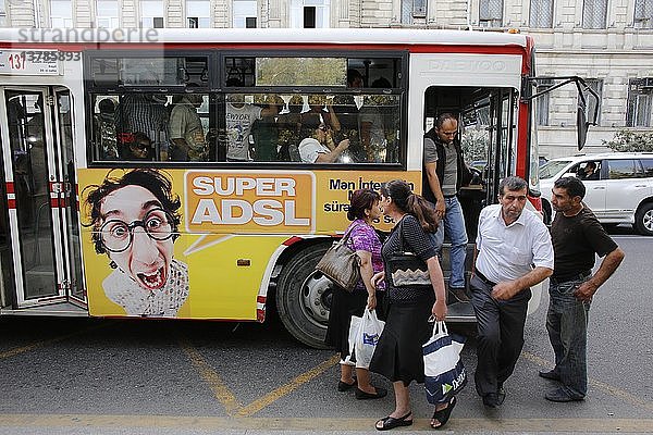 Bus in Baku.