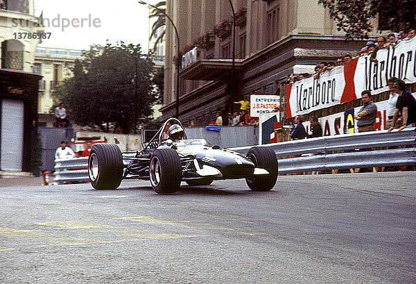 Piers Courage in Frank Williams' Brabham BT24 in der Casino Corner  2. Platz  GP von Monaco  18. Mai 1969. '