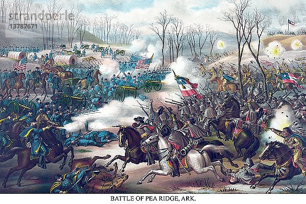 Schlacht von Pea Ridge oder Elkhorn Tavern 1862