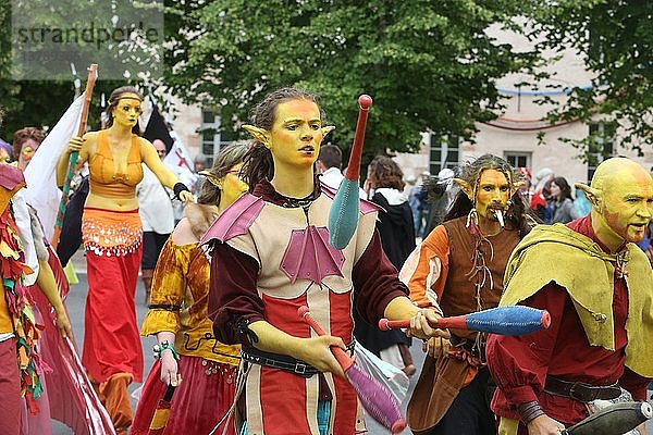 Das mittelalterliche Fest von Provins  Kostümumzug.