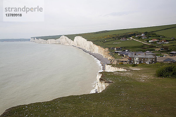 Kreidefelsen der Seven Sisters und Birling Gap  East Sussex  England