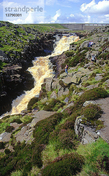 Cauldron Snout Wasserfall  Grafschaft Durham  England