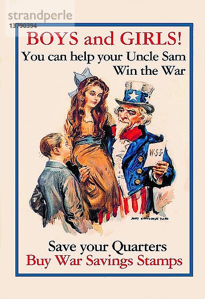 Onkel Sam - Jungs und Mädels! 1918