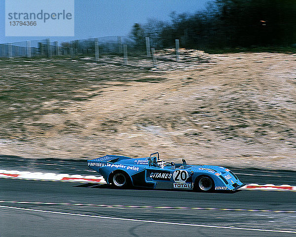 Jean-Pierre Jaussaud-Jean-Louis Lafosse´s Chevron B36 racing at Dijon  France 1977. '