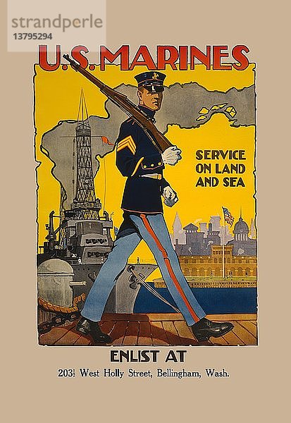 Aktiver Dienst zu Lande und zur See 1917