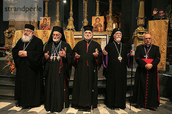 Christliche Patriarchen aus dem Nahen Osten in der Kirche Saint Sulpice
