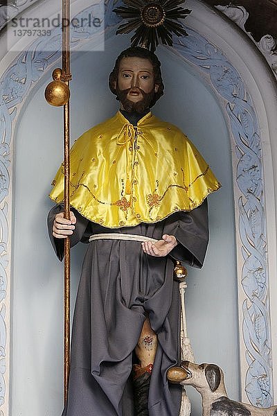Statue des Heiligen Rochus in der Kirche Saint Franciscos  Pelourinho.