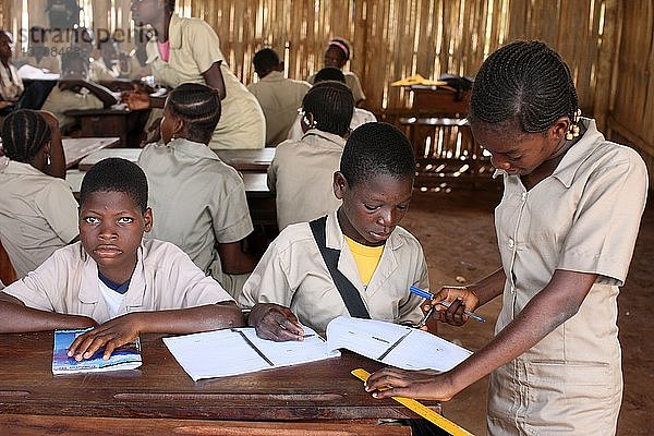Sekundarschule in Afrika.