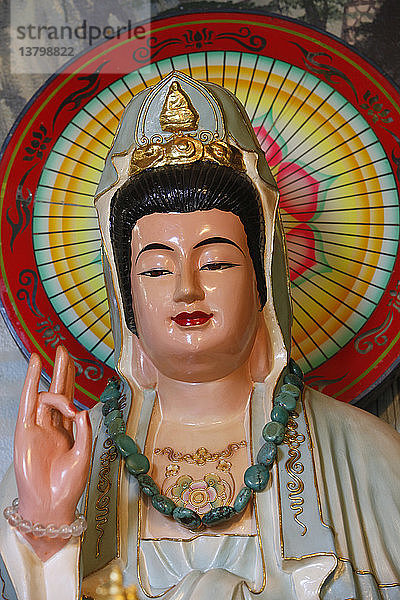 Buddhistischer Tu An-Tempel. Quan Am Bodhisattva des Mitgefühls.
