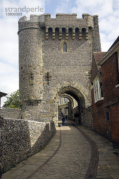 Barbican-Turm  Lewes Castle  East Sussex  England