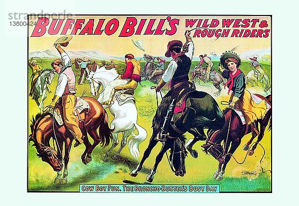 Buffalo Bill: Cowboy-Spaß - Die Bronco Busters Geschäftiger Tag 1900