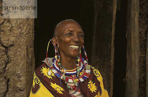 Koko  eine Massai-Frau  Narotian  Kenia