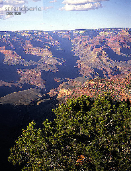 Der Grand-Canyon-Nationalpark vom Südrand aus gesehen  Arizona  USA