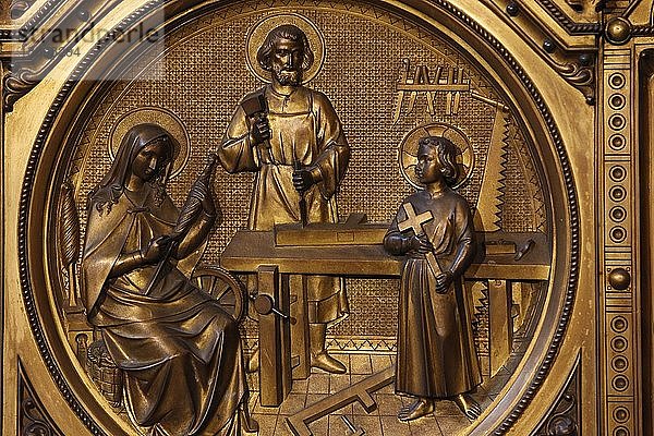 Die Heilige Familie in der Schreinerei des Heiligen Joseph  Kapelle des Heiligen Joseph  Kathedrale Notre Dame de la Treille.
