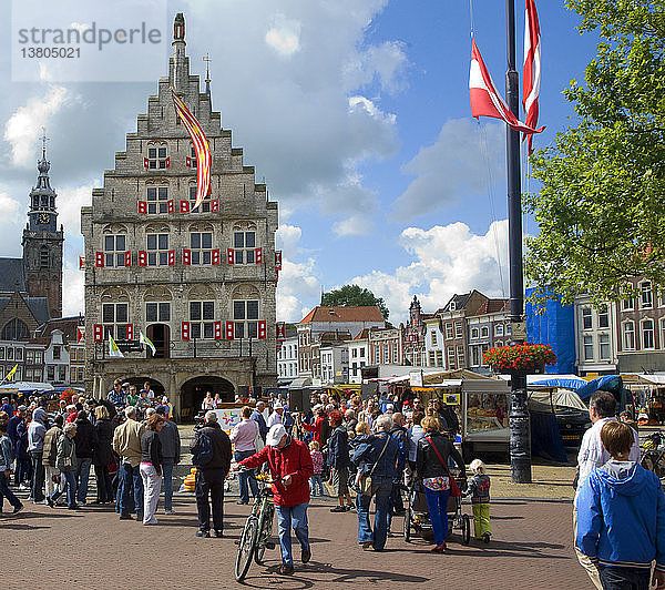 Gouda- und Käsemarkt  Südholland  Niederlande