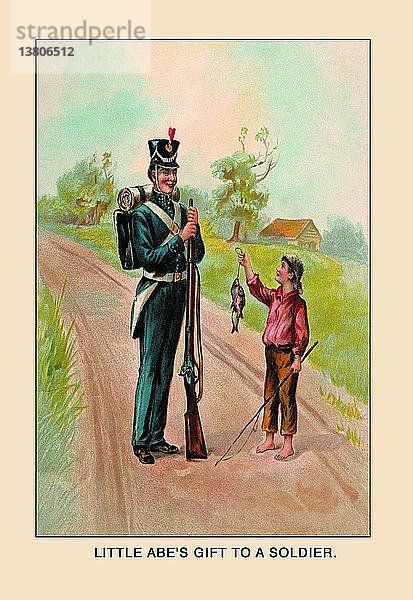 Der kleine Abe - Geschenk an einen Soldaten 1900