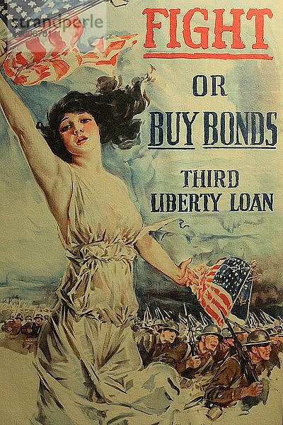 Fight or buy bonds  Vereinigte Staaten  1917  Howard C Christy  Drucker Forbes (Boston)  The Museum of the Great War  Meaux.