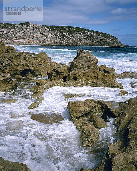 Küste in der Nähe von Cape Catastrophe Memory Cove Wilderness Protection Area  Lincoln National Park  Eyre Peninsula  South Australia