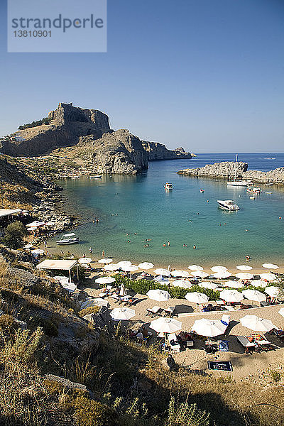 St Paul´s Bay  Agios Pavlos  Lindos  Insel Rhodos  Griechenland