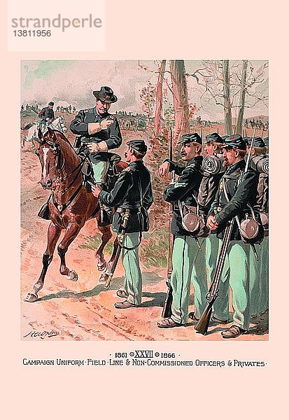 Kampagnenuniform  Feld-  Linien- und Unteroffiziere und Gefreite 1885