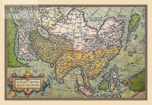 Karte von Asien 1602
