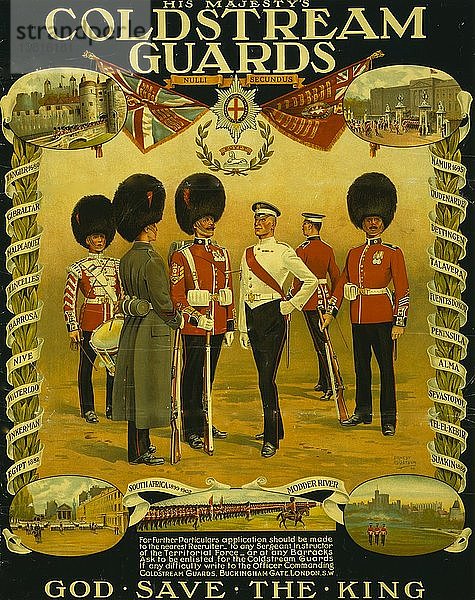 Seine Majestät  die Coldstream Guards 1914 .
