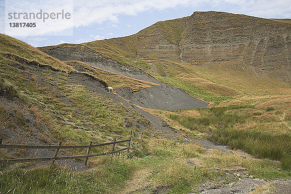 Mam tor  in der Nähe von Castleton  Derbyshire  England