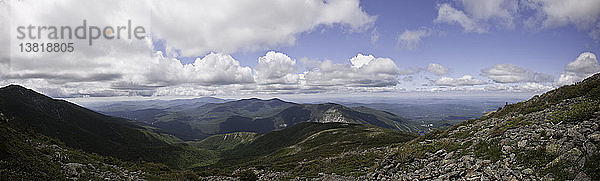 Gebirgszug  Franconia Ridge Trail  Mt Lafayette  New Hampshire  USA