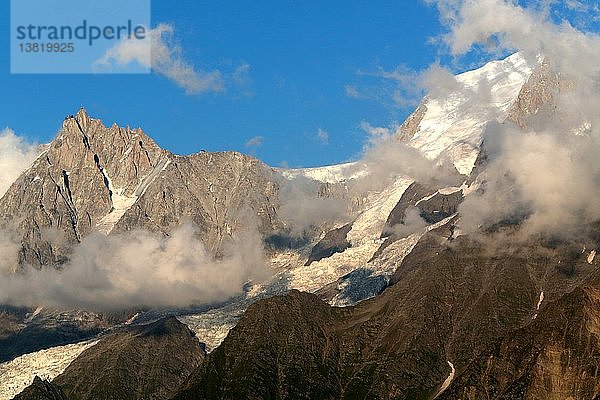 Aiguille du Midi in den französischen Alpen.