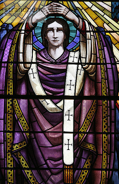 Glasmalerei in der Kirche Saint-Pothin :Saint John