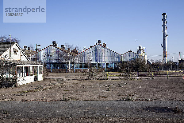 Verlassene Fabrik  Crane  Ipswich  Suffolk