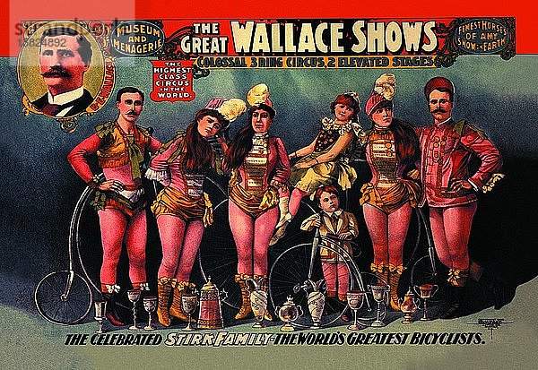 Gefeierte Familie Stirk: Wallace Ausstellungen 1898