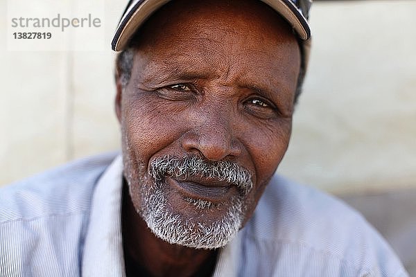 Somalischer Flüchtling im Lager Choucha  Ras Jedir  Tunesien.